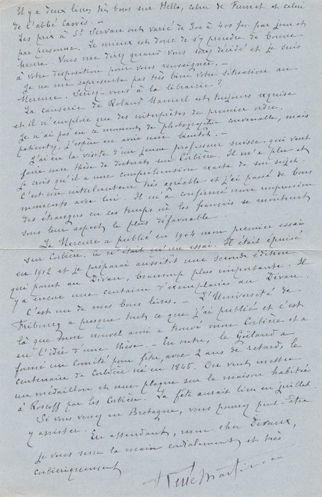 René MARTINEAU Bloy et les bloyeurs 12 lettres autographes signées correpondance