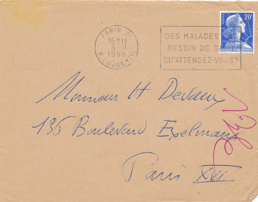 Le peintre Henri de Waroquier peintre n'oublie pas Léon-Paul Fargue lettre autographe signée