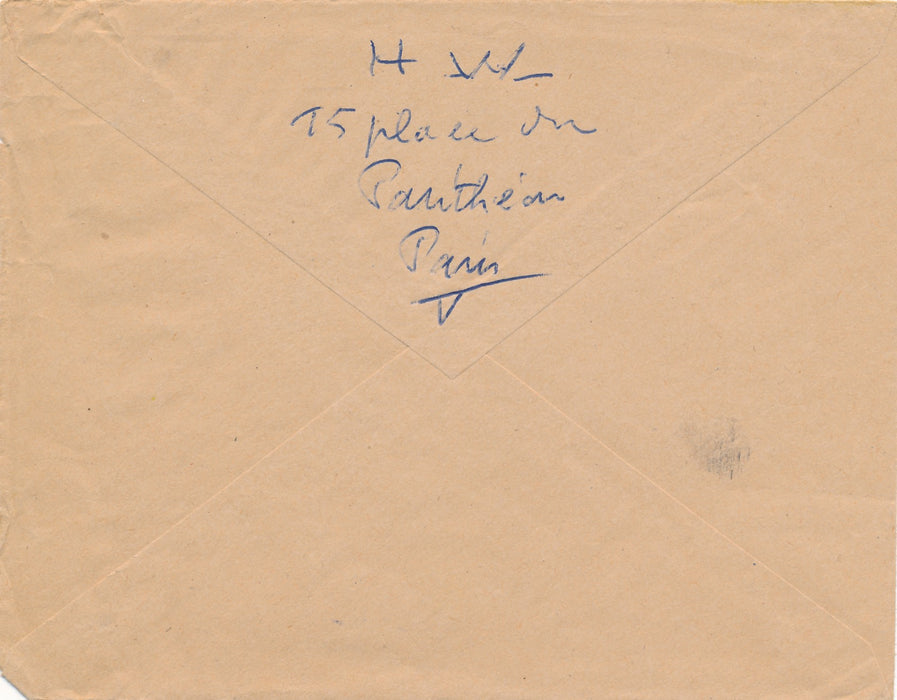XXe s. Le peintre Henri de Waroquier n'oublie pas Léon-Paul Fargue lettre autographe