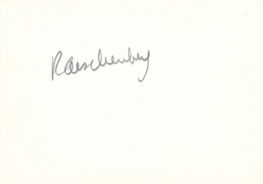 peintre Robert Rauschenberg portrait photo photographie attr. Marion Kalter