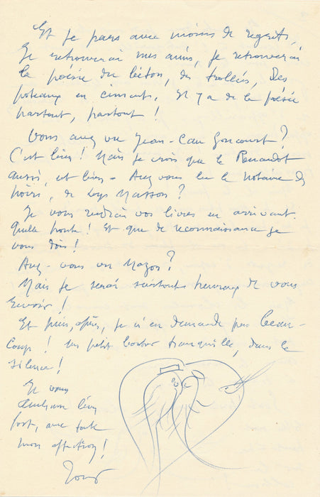 Antoine Demilly 25 lettres autographes signées Tony à sa libraire littérature