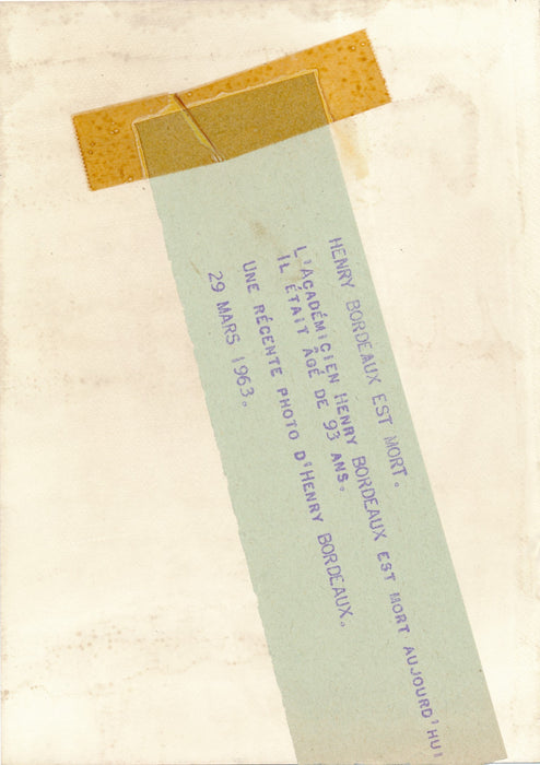 Henry Bordeaux photo photographie époque décès portrait