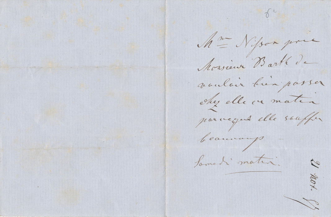 Opéra Christine Nilsson lettre autographe signée photos document S. Bernhardt