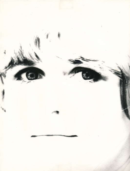 2 visages de femme 2 photos composition  photographie v. 1970 montage