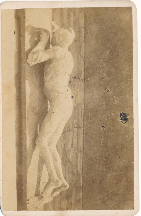 Pompéi ? tirage sur papier albuminé cdv Fratelli de Luca Naples photo photographie