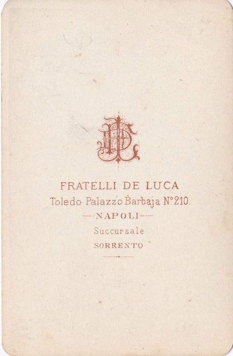 Pompéi ? tirage sur papier albuminé cdv Fratelli de Luca Naples photo photographie