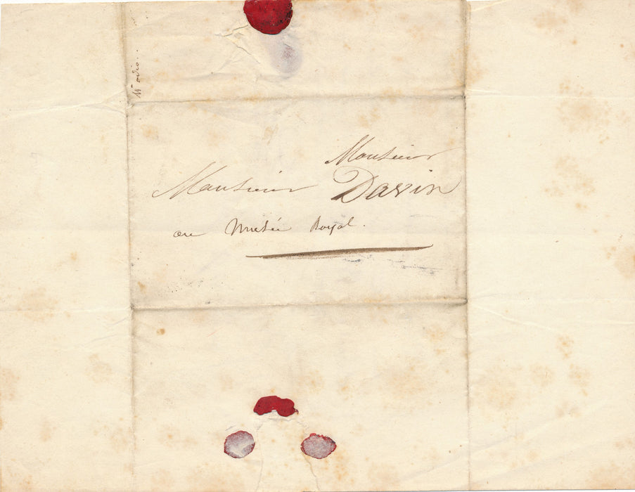 Antoine Laurent Dantan aîné 2 lettres autographes élève Wibaille 1 reçu de vente