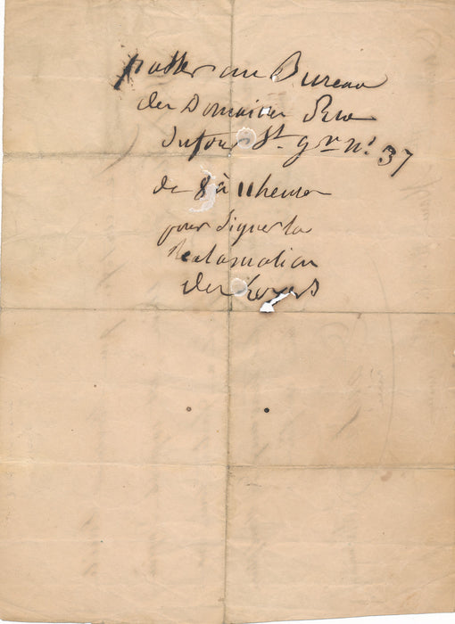 Antoine Laurent Dantan aîné 2 lettres autographes élève Wibaille 1 reçu de vente