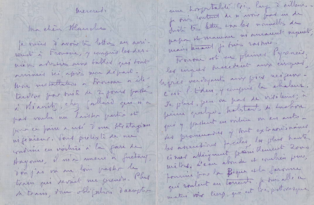 Edouard Mahé fils Pierre Mahé 2 lettres autographes philatélie timbre