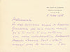  carte autographe signée Grandidier Marion Senones