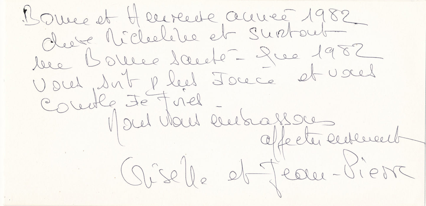 XXe s. Jean-Pierre ALAUX carte envoi autographe signé