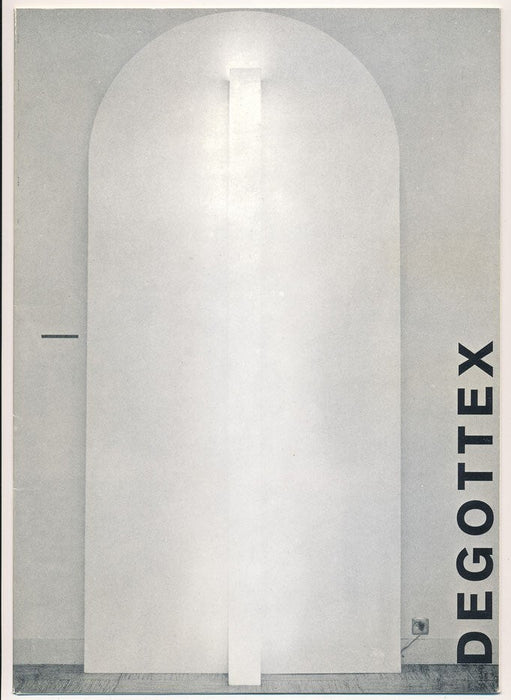 Jean DEGOTTEX artiste Jean DALADIER architecte  Horspaces  1970 plaquette ARC