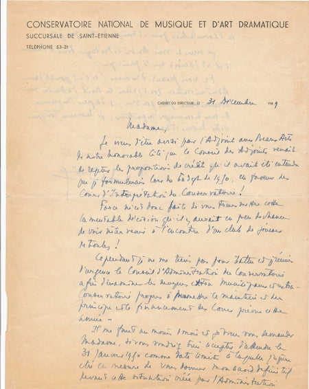 Musique Jean Douël Yvonne Asctruc Saint-Etienne Conservatoire violoniste