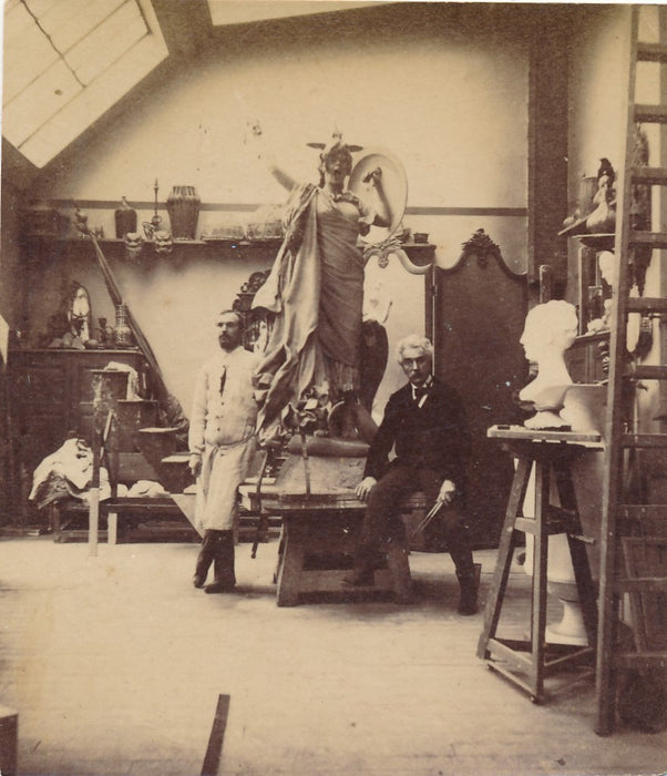 Jean Léon Gérôme 5 photos photographie atelier Bellone sculpture 1891