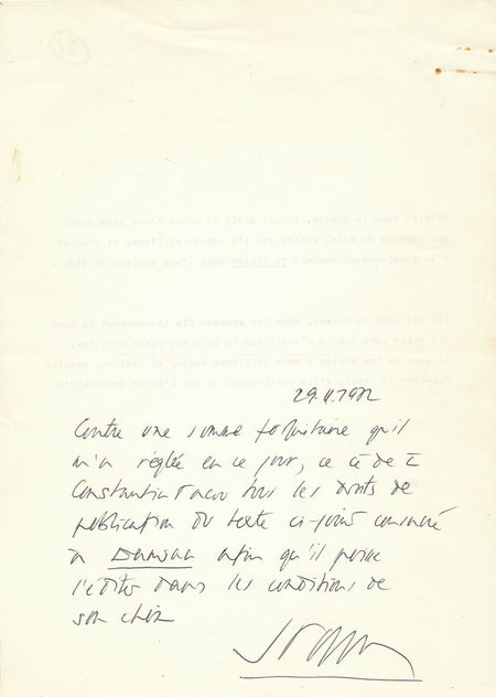  22 pages signées sur le peintre Hora Damian peinture poésie