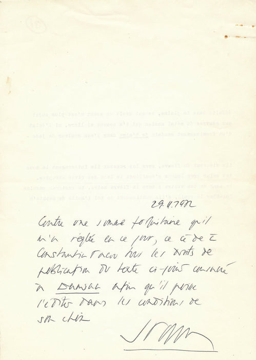  22 pages signées sur le peintre Hora Damian peinture poésie