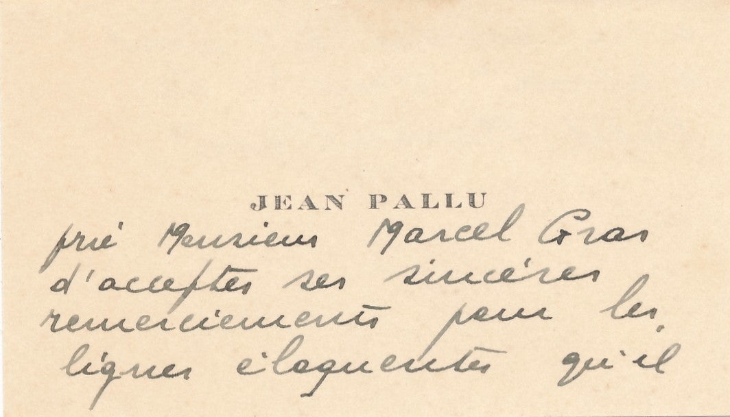 remerciement Port d'escale Marcel Gras