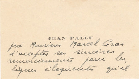 remerciement Port d'escale Marcel Gras