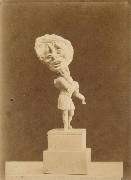 sculpteur Jean-Pierre Dantan photo sur papier albuminé Ponchard chanteur ténor