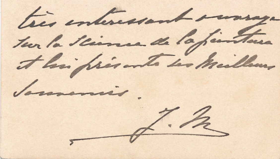 XIXe s. Jules MACHARD coche les bonnes signatures lettre autographe signée