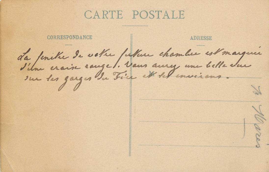 Léon MARÈS collectionneur carte postale autographe Montrottier à Frederic Febvre