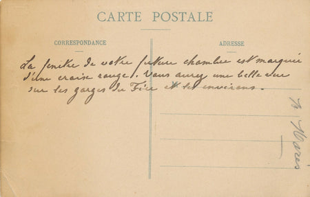 Léon MARÈS collectionneur carte postale autographe Montrottier à Frederic Febvre