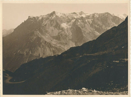 Montagne Galibier vue tirage argentique sépia 1932 photographie photo