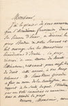  annonce à Alphonse Dantier le prix Bordin autographe