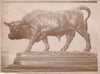  sculpteur animalier aveugle un taureau sculpture papier albuminé