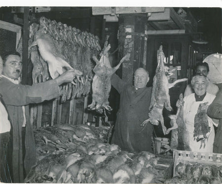 agriculture lièvre à Paris 1949 photo photographie Halles argentique