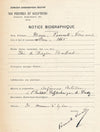 Marie FOURNETS VERNAUD pièce biographique autographe signée oeuvres, etc.