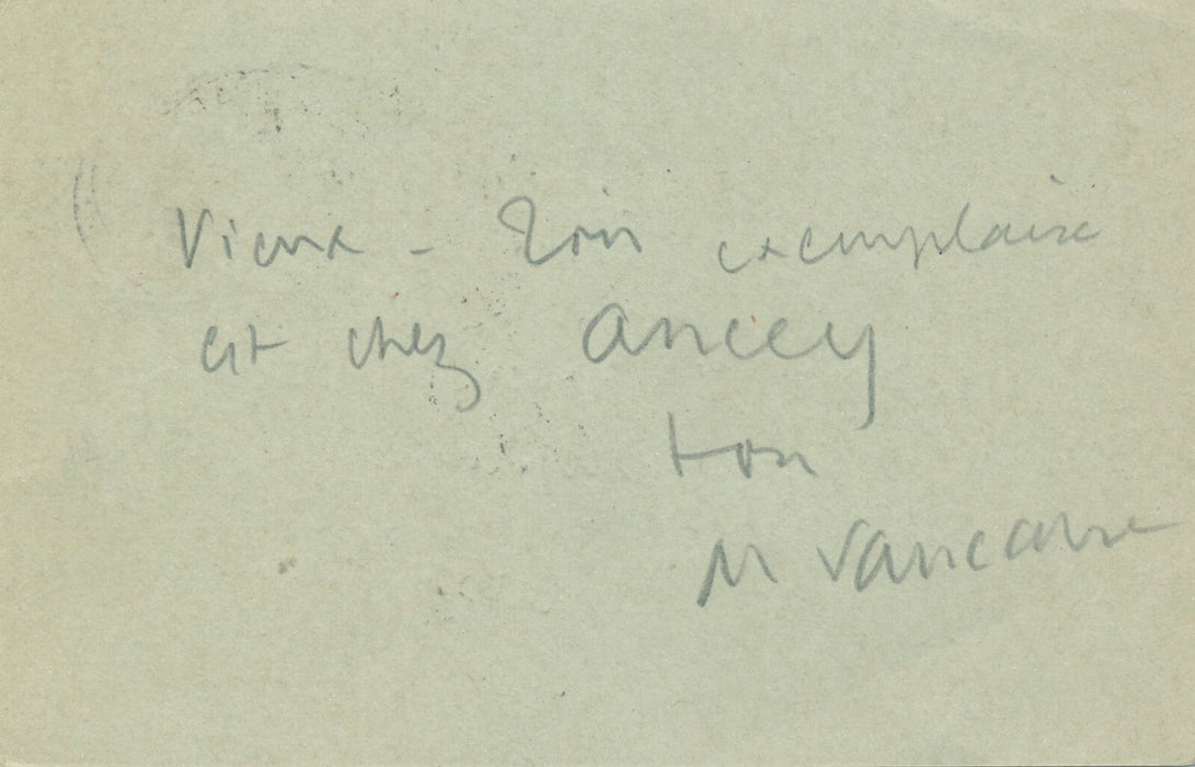 Maurice VAUCAIRE chansonnier, dramaturge carte postale autographe signée