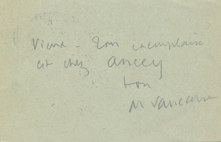 Maurice VAUCAIRE chansonnier, dramaturge carte postale autographe signée