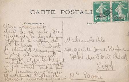  Marguerite Dons Kaufmann Mathilde carte postale autographe signée