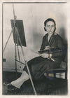 Maxa NORDAU photo photographie époque femme peintre chevalet 1926