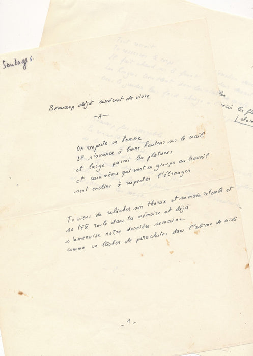  et version dactylographié