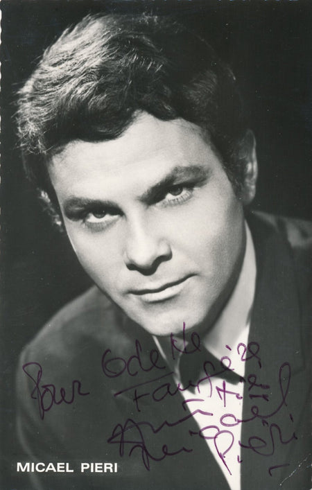 Micael PIERI photo photographie dédicacée signée opéra chanteur lyrique
