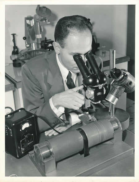 Science Microscope Carl Zeiss Tirage argentique photo photographie vintage