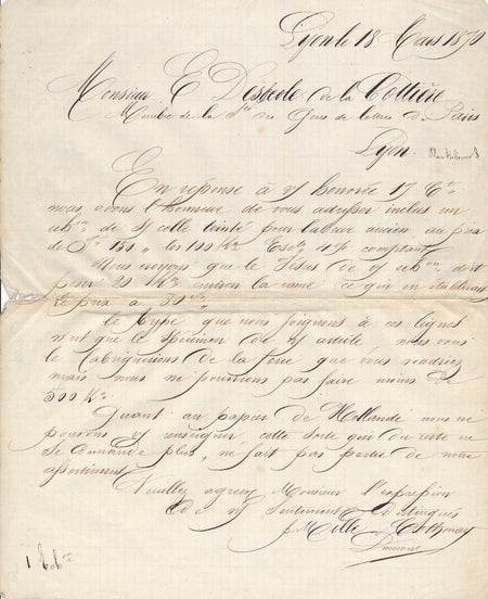 Mille et Gonnet fabricant papier Lyon à Jacob de La Cottière bibliophilie papier