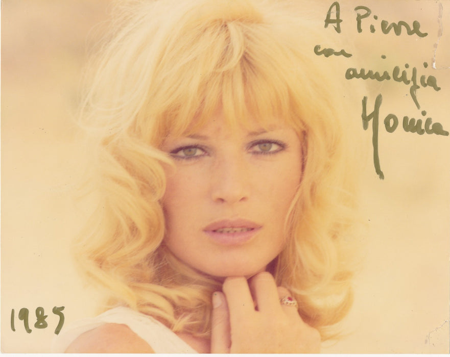 Monica Vitti photographie photo dédicacée signée couleur