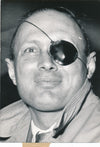 Moshe Dayan (1915-1981), militaire israélien portrait photo argentique époque 