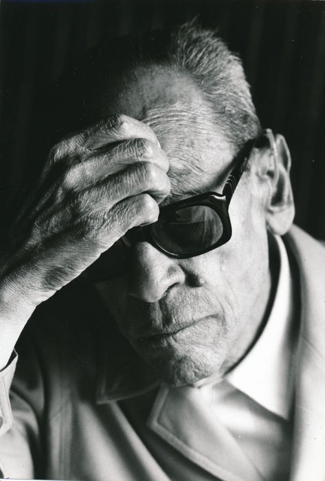 Naguib Mahfouz portrait photo photographie époque Egypte écrivain 1988