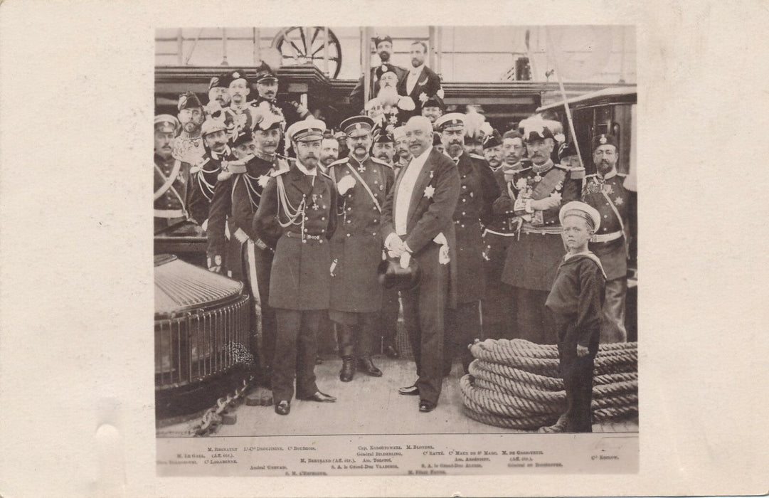 NICOLAS II FÉLIX FAURE Russie 1897 Photographie photo postérieur empereur