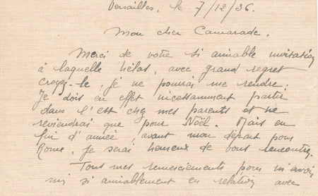 prix de Rome gravure Villa Medicis carte autographe signée