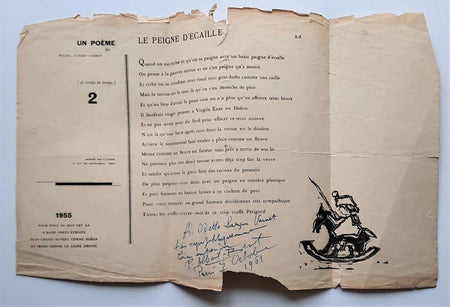 poèmes deux envois autographes