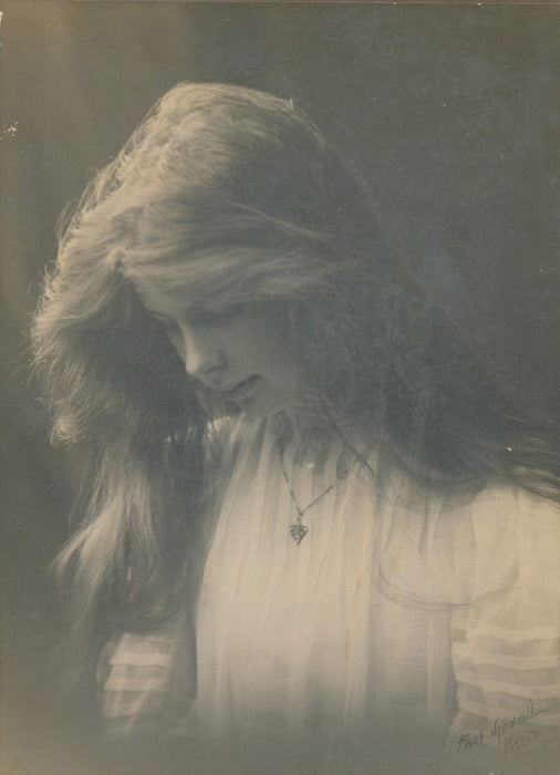 portrait tirage argentique époque v. 1900 monté carton dur photo photographie