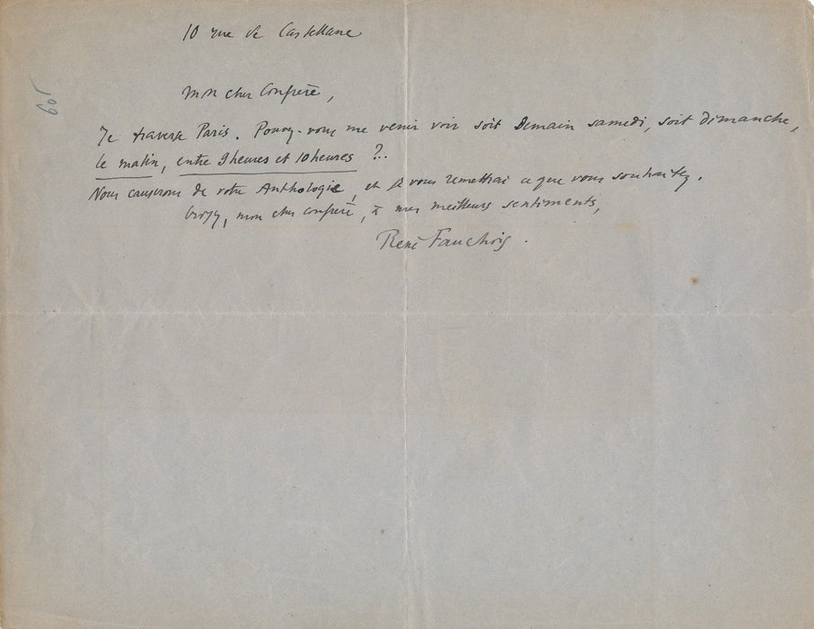 Littérature  Anthologie 