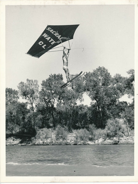 Sacramento water ski club photo photographie nautique voltige Etats-Unis vintage