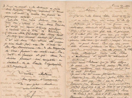 Pologne autographe signée Femme bibliographie