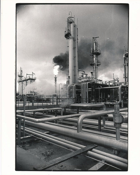 Skikda Algérie raffinerie pétrole 2 photographie photos époque